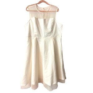 NWT Lindy Bop Ivory Aleena Swing Dress Sz 16